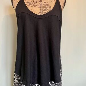 Free People Black tank top